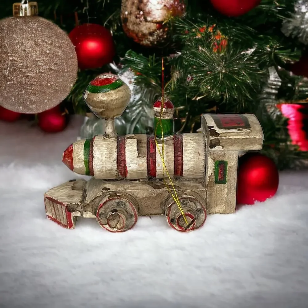 Vintage Enesco Train Engine Christmas Tree Ornament - Picture 10 of 10